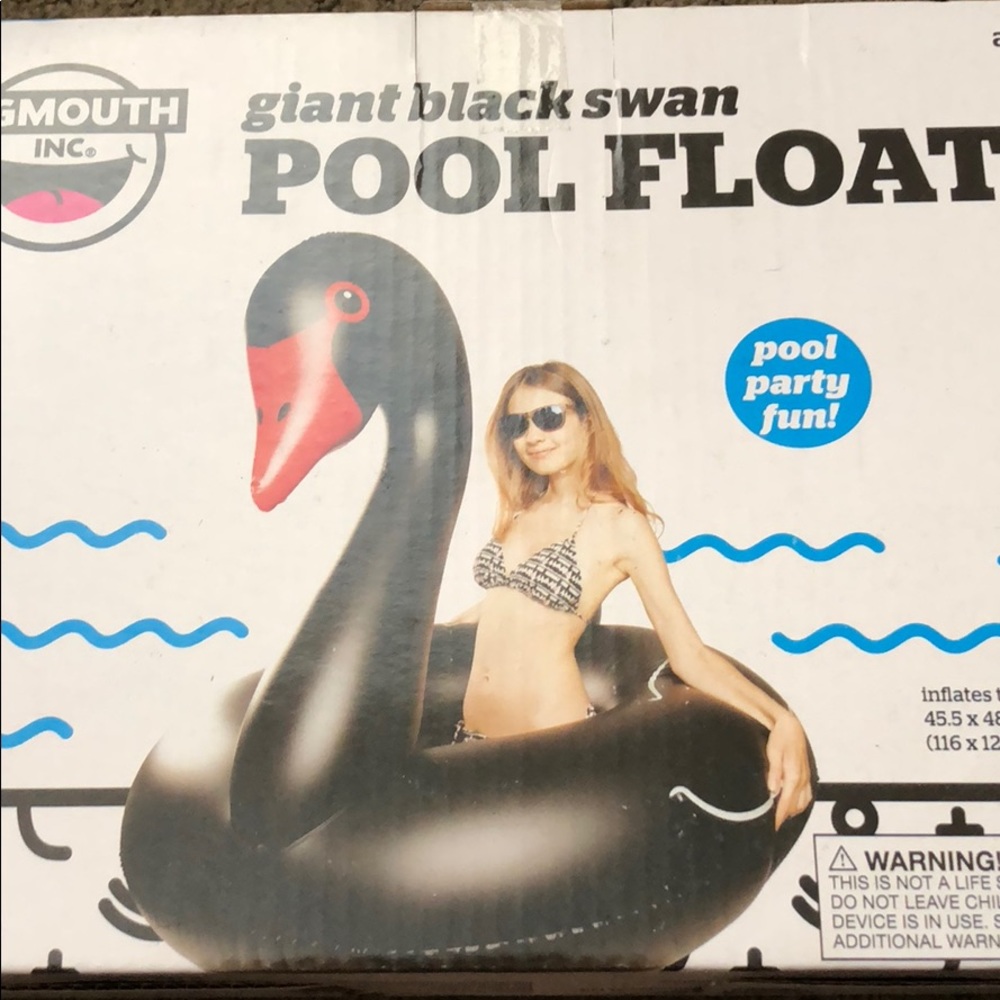Giant black swan float